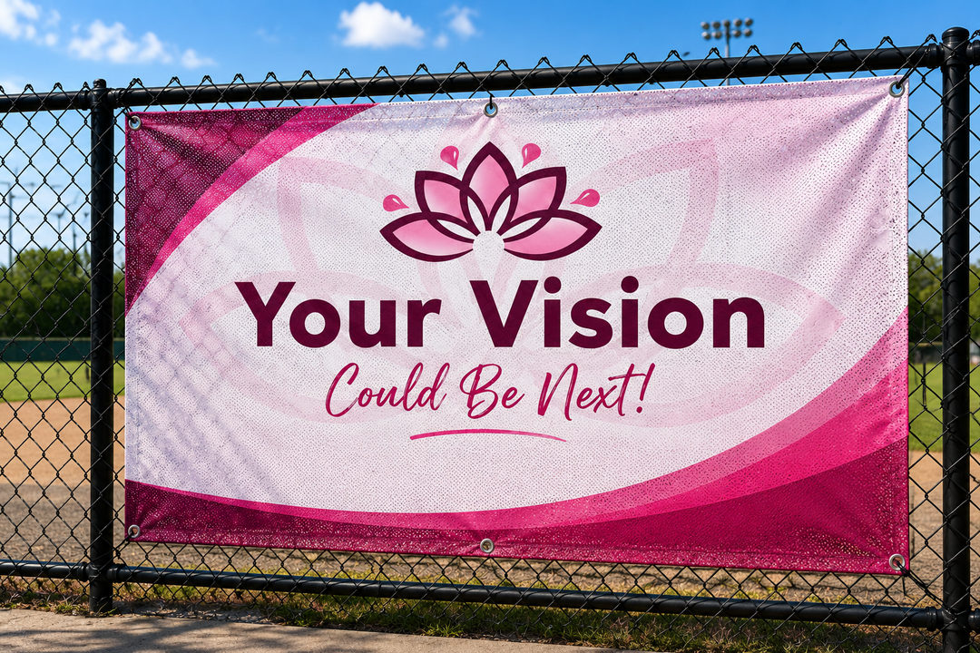 Wind-Resistant Mesh Banner